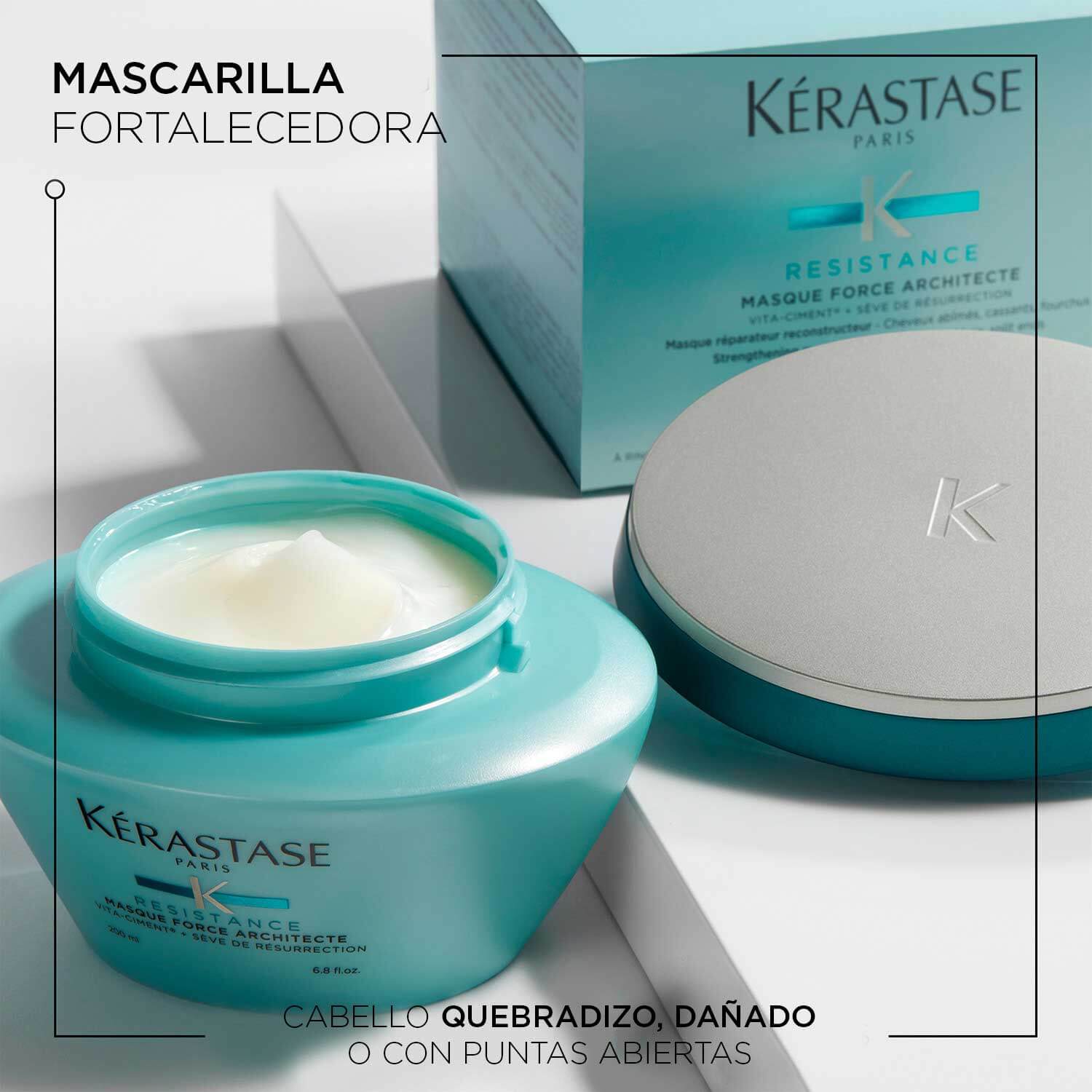 MASQUE FORCE ARCHITECTE 200 ML (CABELLO GRUESO LIGERAMENTE DEBILITADO Y DAÑADO)